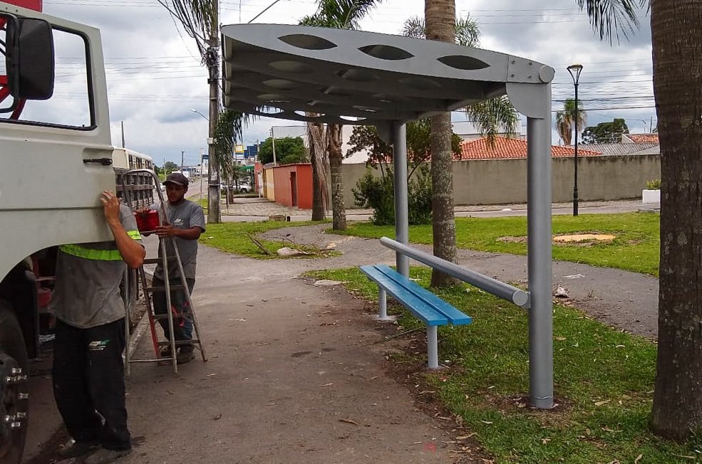 pontos de ônibus pinhais