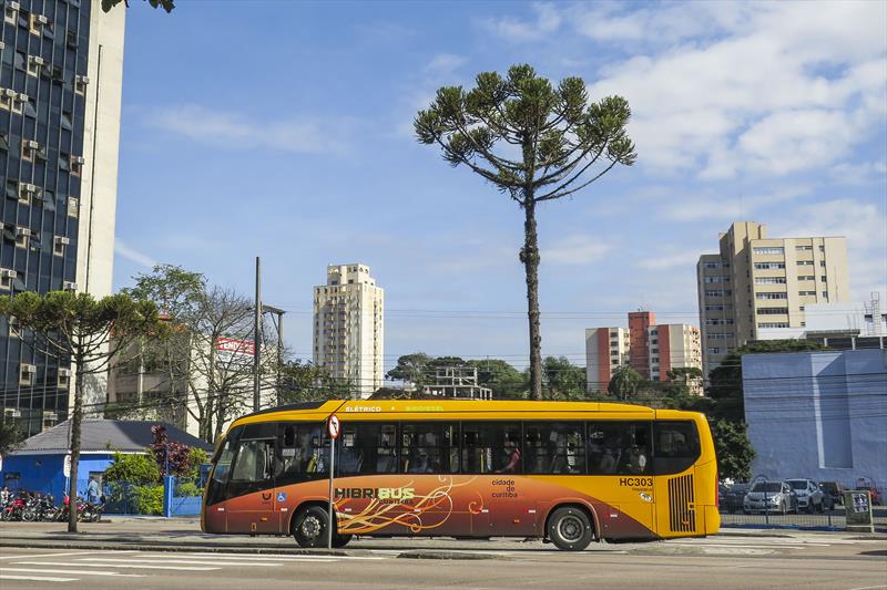 Ônibus em Curitiba no Paraná