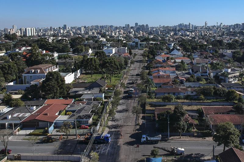 Rua Fagundes Varela vista do alto