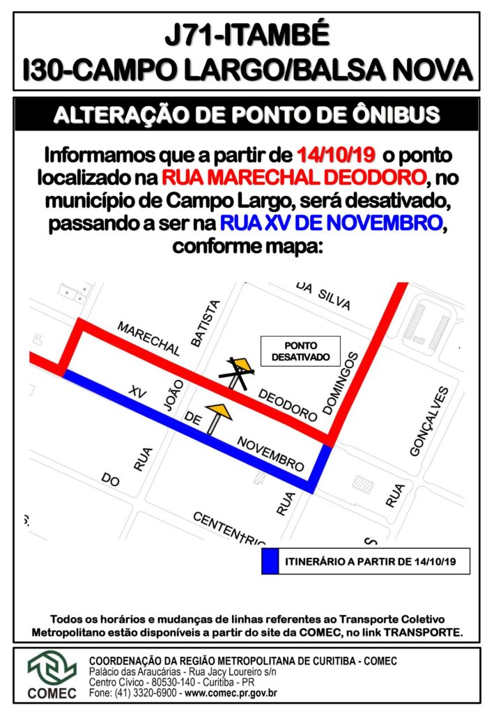 Alteração Campo Largo