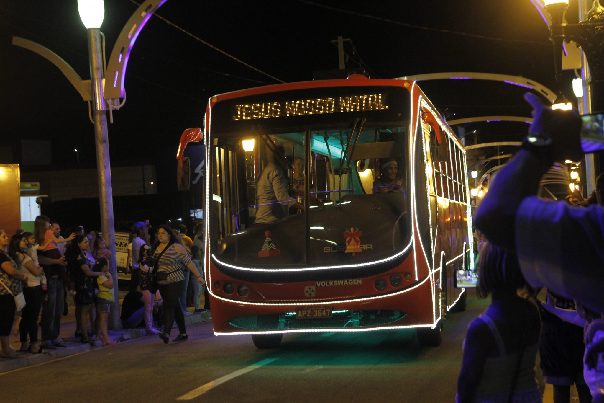 Ônibus natalino em Fazenda