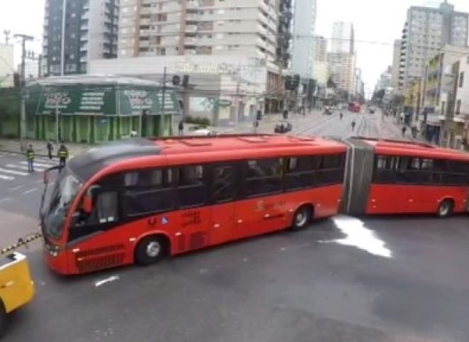 Ônibus quebrado Centro de Curitiba