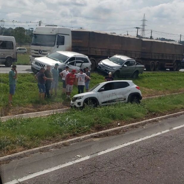 Acidente Canteiro Sul