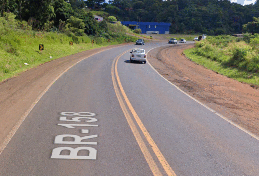 Trecho da BR-158 em Pato Branco