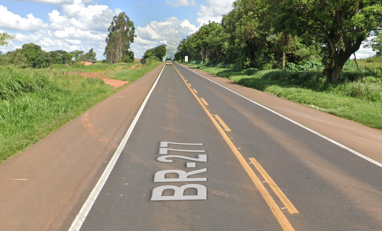 Trecho da BR-277 em Catanduvas