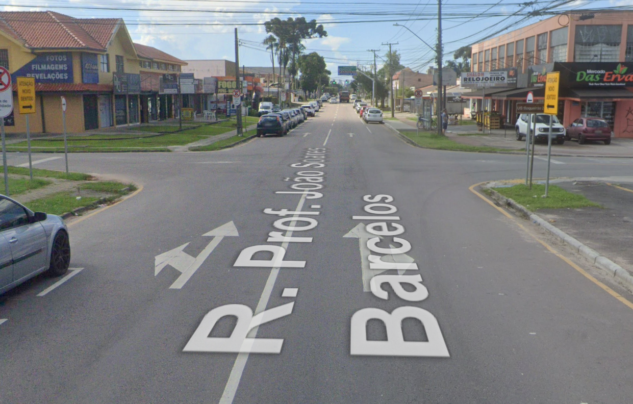 Rua Professor João Soares Barcelos no Hauer