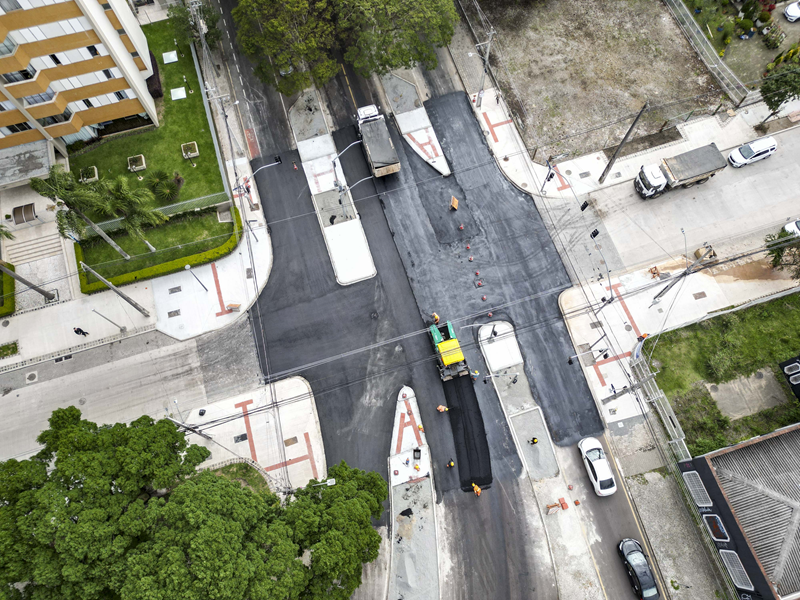 Obras de requalificação da Alameda Presidente Taunay