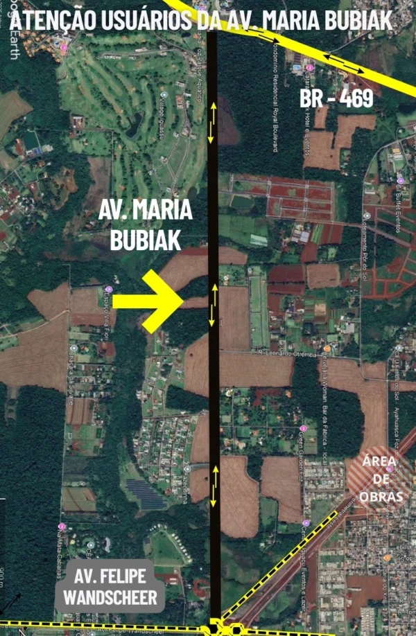 Avenida Maria Bubiak Foz do Iguaçu