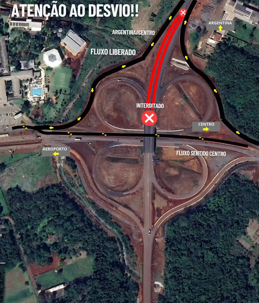 Avenida das Cataratas em Foz do Iguaçu