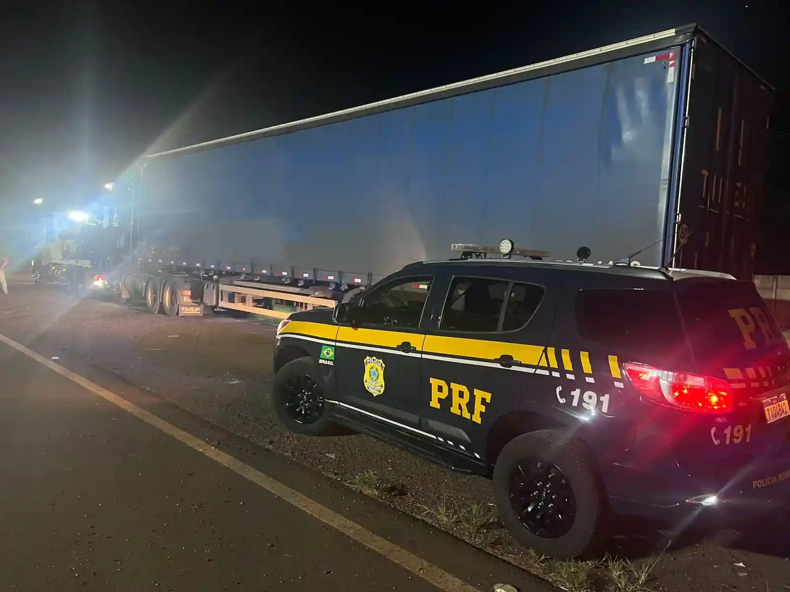 caminhão com condutor embriagado BR-277