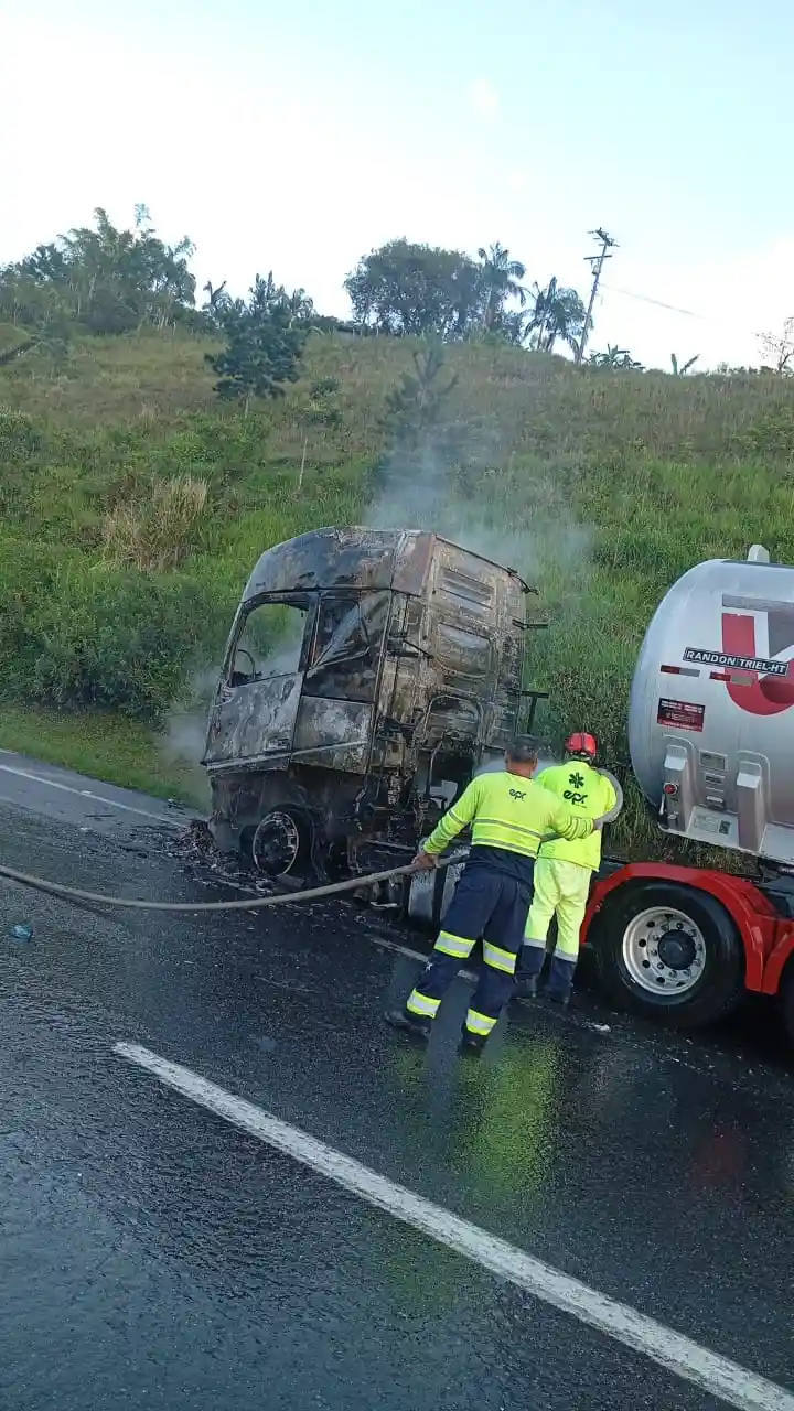 fogo no cavalo trator BR-277