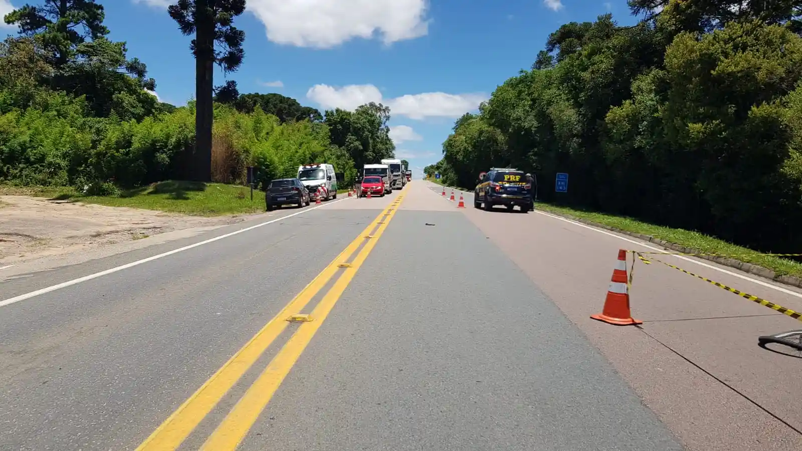 Atropelamento de ciclista