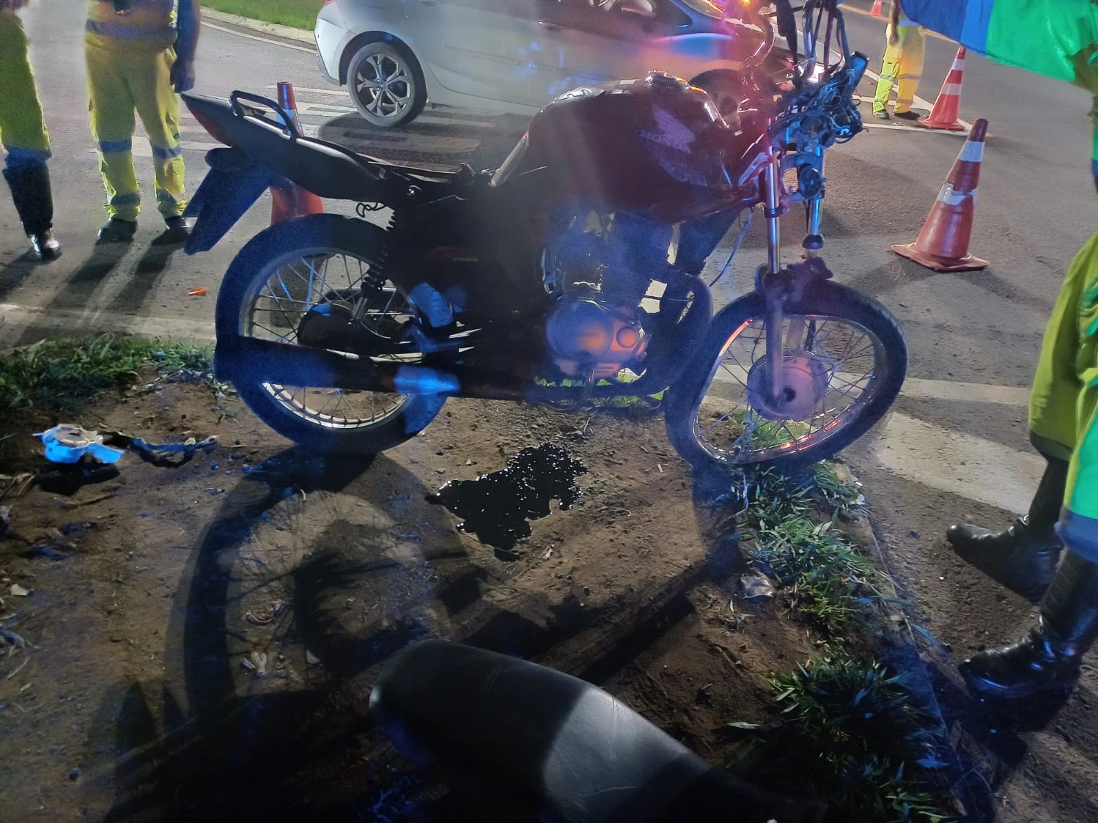 Motocicleta emplacada em Imbituva BR-373 em Imbituva
