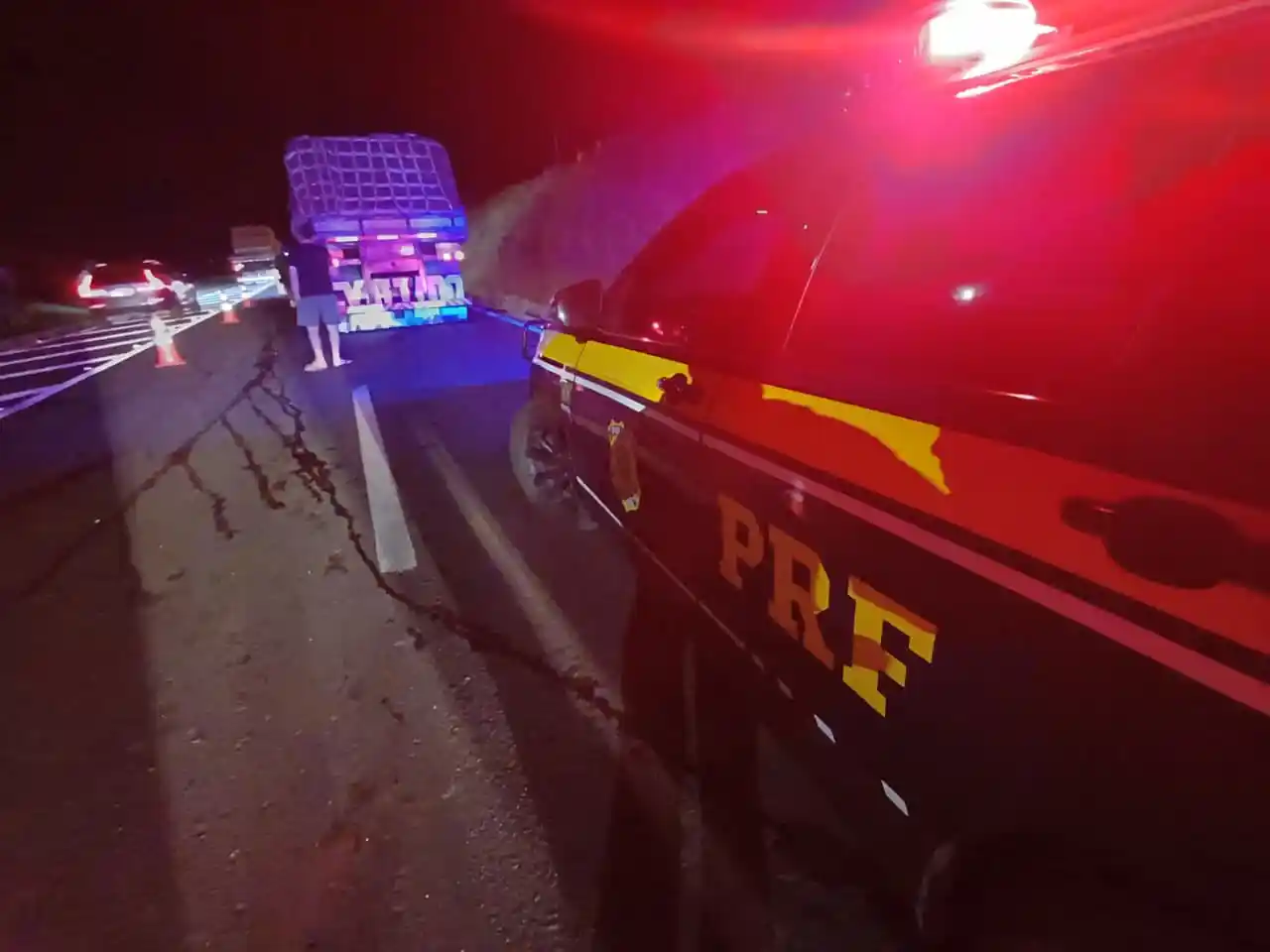 uma colisão transversal BR-373 Imbituva